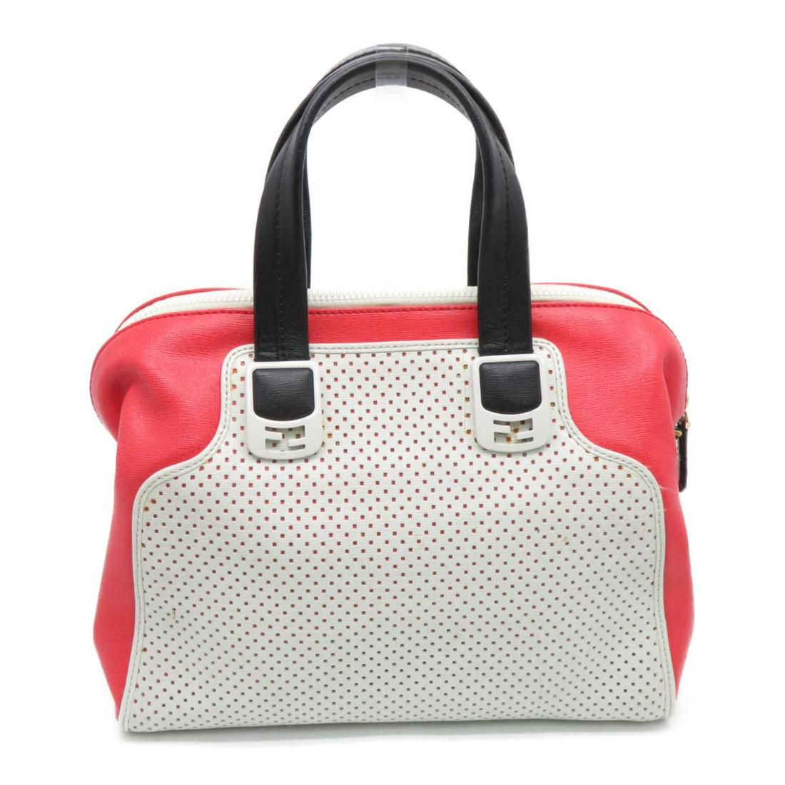 Authentic FENDI Chameleon Red/White Calf: This item qualifies for FREE DOMESTIC SHIPPING to customers in the USA Brand: FENDI Model: FENDI Chameleon Red/White Calf Category: Women:Handbag Color: Red/White W31Ã—H25Ã—D13cm/Handle 34cm/Sho