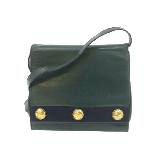 Authentic SALVATORE FERRAGAMO Shoulder Bag Navy: This item qualifies for FREE DOMESTIC SHIPPING to customers in the USA Brand: Salvatore Ferragamo Size: W21 X H19 X D6Cm / Shoulder Drop 48-54Cm(Approx) Color: Navy Type: Unknown Material: Leather Dep