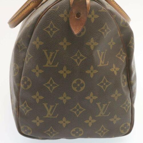 Authentic LOUIS VUITTON Monogram Speedy 35 Hand Bag: This item qualifies for FREE DOMESTIC SHIPPING to customers in the USA Brand: Louis Vuitton Size: W35 X H23 X D19Cm(Approx) Color: Monogram Country/Region Of Manufacture: France Material: Monogram Can