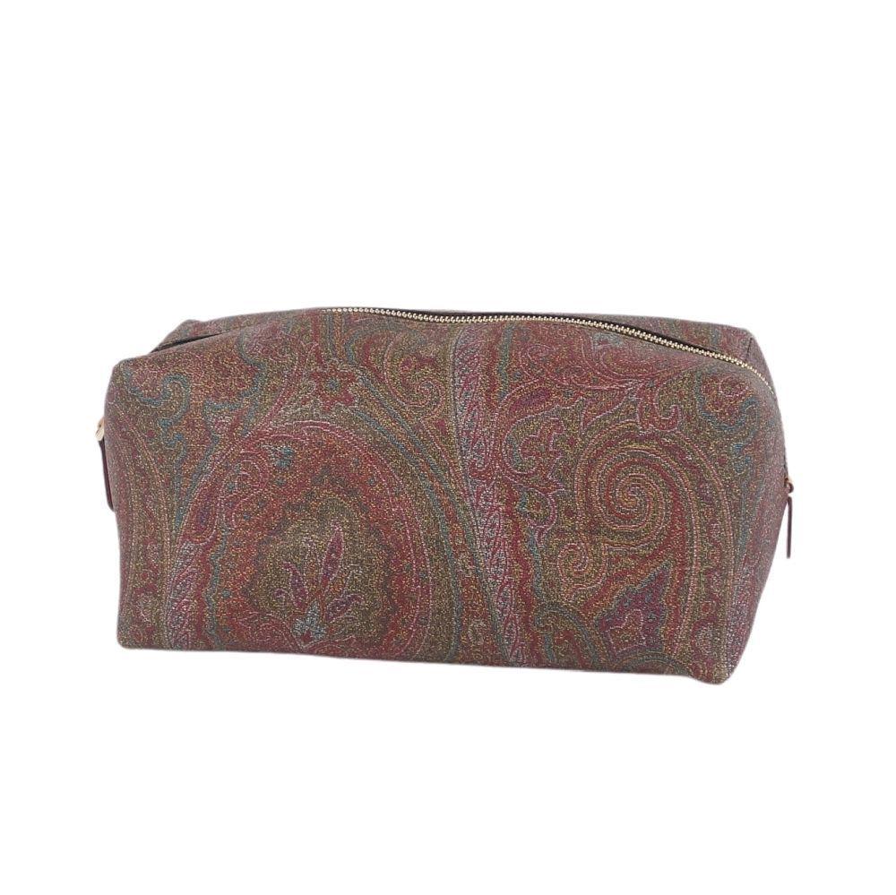 Authentic Etro Clutch Bag Second Paisley Pattern Brown: This item qualifies for FREE DOMESTIC SHIPPING to customers in the USA Brand: Etro Type: Clutch bag Gender: Women Accessories: None Condition: Used (good) Material: PVC ,Leather Color: Brown Size (HxW