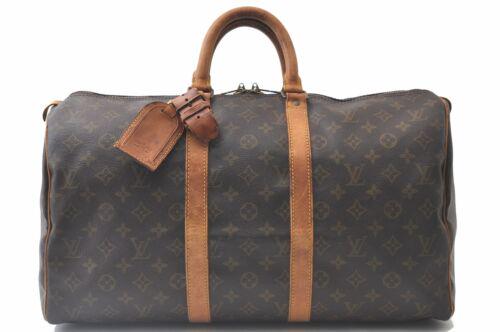 Authentic Louis Vuitton Monogram Keepall 45 Boston Bag: This item qualifies for FREE DOMESTIC SHIPPING to customers in the USA Brand: Louis Vuitton Country/Region Of Manufacture: France Serial Number: Vi8901 Bag Length: 17.5Inches(45Cm) Bag Height: 10Inche