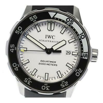 Authentic IWC Aquatimer Date IW356811 Automatic Men's: This item qualifies for FREE DOMESTIC SHIPPING to customers in the USA Product information Target: Men's Material: SS x rubber Dial color: white Movement: Automatic winding Ref.No: IW356811 Serial: 38