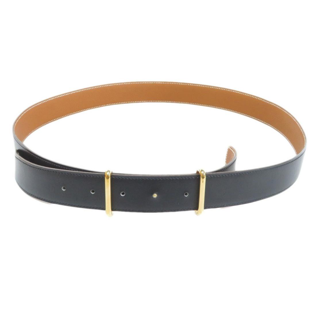 Authentic Hermes H motif belt leather men's: This item qualifies for FREE DOMESTIC SHIPPING to customers in the USA Brand: Hermes Type: Standard belt Gender: Men Condition: Used (very good) Color: Black Damage Ranking: Surface of belt ,Crack ,- 