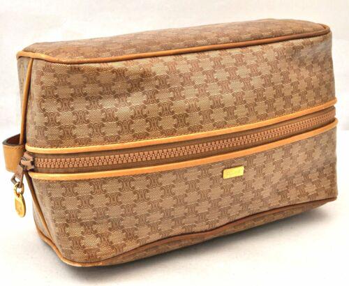 Authentic CELINE Macadam Pattern Clutch Bag PVC Leather: This item qualifies for FREE DOMESTIC SHIPPING to customers in the USA Brand: Celine Bag Height: 5.9Inches(15Cm) Material: Pvc Bag Depth: 3.9Inches(10Cm) Color: Beige Serial Number: M05 Department: Wo