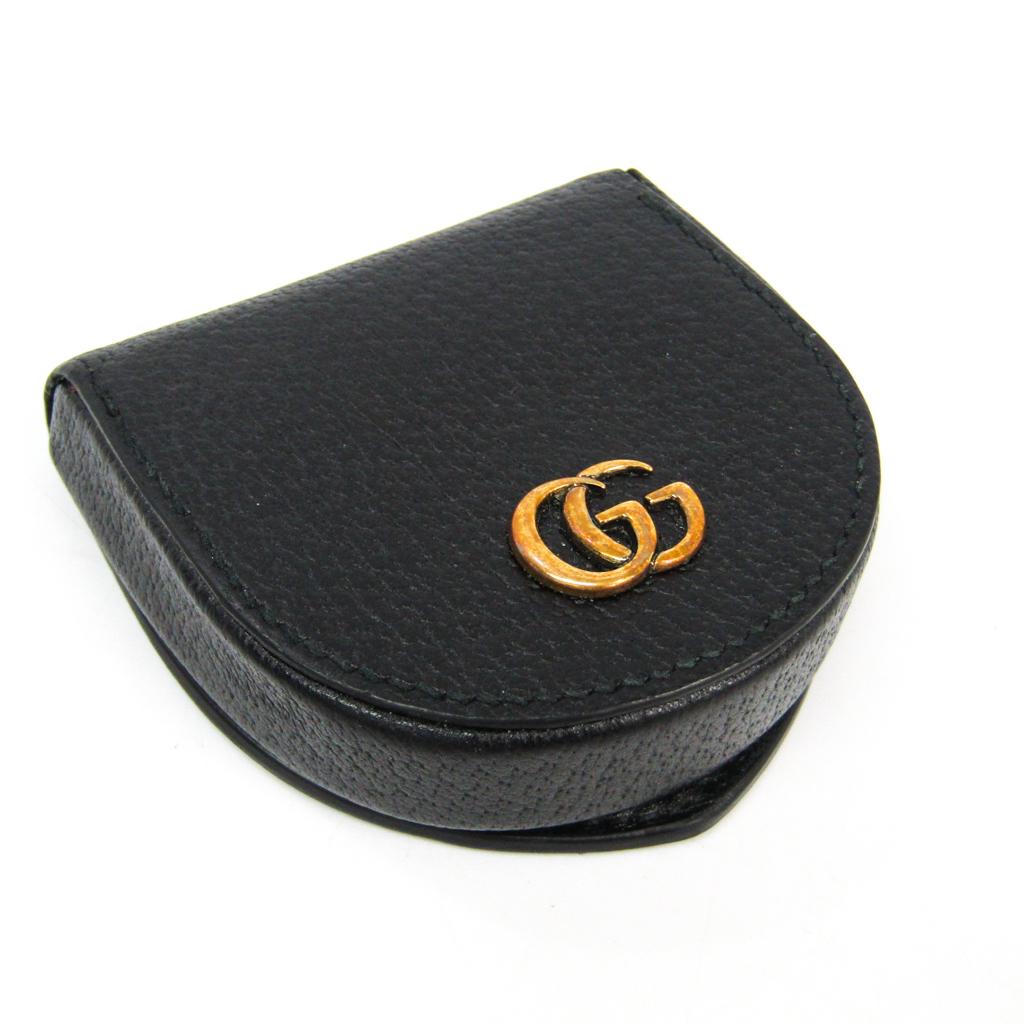 Authentic Gucci Marmont 450940 DJ20T 1000 Unisex: This item qualifies for FREE DOMESTIC SHIPPING to customers in the USA Brand: Gucci Model: Marmont 450940 DJ20T 1000 Type: Coin purse/coin case Condition: Used (very good) Material: Leather Color: Bla