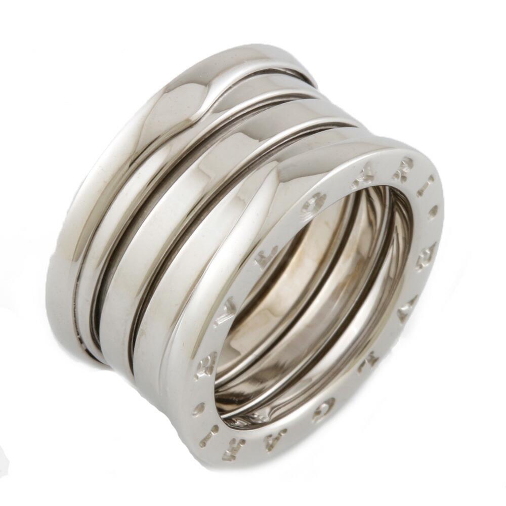 Authentic BVLGARI Bulgari Ring B-zero.1 B Zero One 4: This item qualifies for FREE DOMESTIC SHIPPING to customers in the USA Brand: Bvlgari Type: Band ring Gender: Women Condition: Used (like new) Line: B.zero1 Material: White gold (18K) Color: Silver We