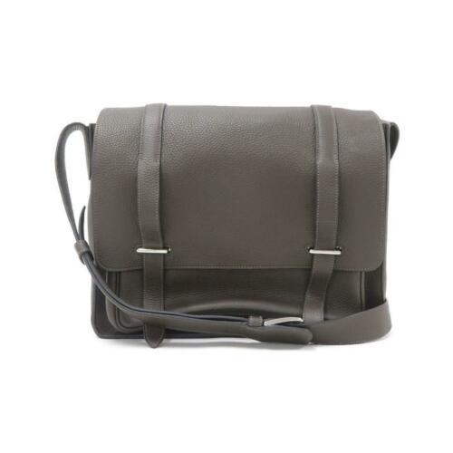 Authentic HERMES Besace 055080CK: This item qualifies for FREE DOMESTIC SHIPPING to customers in the USA Brand: Hermes Size: W X H X D : 35Cm X 29Cm X 10Cm Strap: 110-124Cm Style: Shoulder Bag Mpn: 055080Ck Color: Cafe Silver Metal Pa