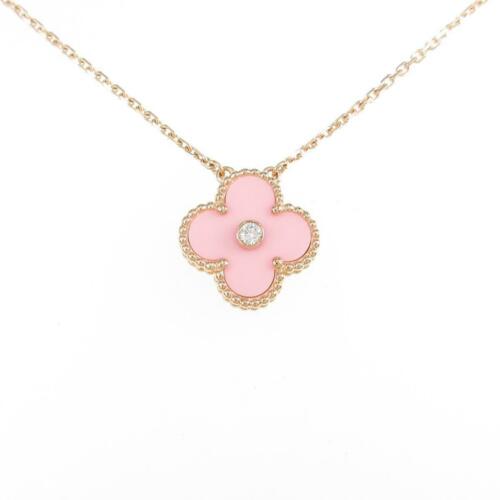 Authentic Van Cleef & Arpels Vintage Alhambra 2015: This item qualifies for FREE DOMESTIC SHIPPING to customers in the USA Brand: Van Cleef & Arpels Accessories: No Warranty Card Material: 750Pg Sable Actualsize: Imate Size Of Pendant (Height X Width)