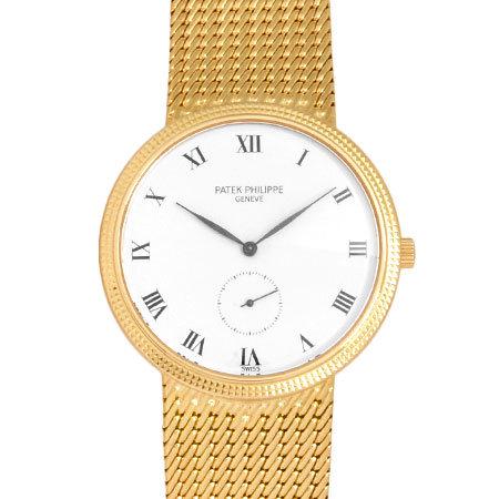 Authentic Patek Philippe Calatrava K18 Yellow Gold: This item qualifies for FREE DOMESTIC SHIPPING to customers in the USA Brand: Patek Philippe Line: Calatrava Model: 3919/005 Type: Dress watch Condition: Used (very good) Gender: Men Material (Case):