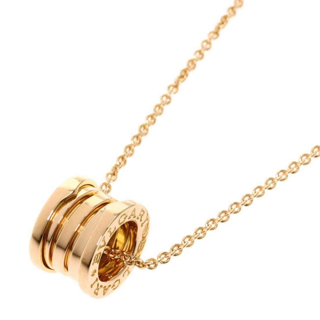 Authentic Bvlgari Bulgari B-zero1 Necklace K18 Pink: This item qualifies for FREE DOMESTIC SHIPPING to customers in the USA Brand: Bvlgari Line: B.zero1 Material: Pink gold (18K) Color: Pink gold Condition: Used (very good) Gender: Women Weight: 13g / 0