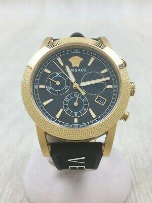 Authentic VERSACE VELT00119 Quartz Analog Rubber Black: This item qualifies for FREE DOMESTIC SHIPPING to customers in the USA Brand: VERSACE Color black Material / Fabric Rubber Actual size Watch: Case length: 5 / Case width: 4.3 / Dial length: 3.3 / Dial