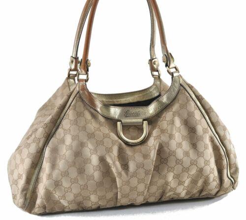 Authentic GUCCI Abbey Shoulder Tote Bag GG Canvas: This item qualifies for FREE DOMESTIC SHIPPING to customers in the USA Brand: GUCCI Style: Tote Bag Country/Region of Manufacture: Italy Type: Tote Bag Serial Number: 189835506631 Department: Women Ba