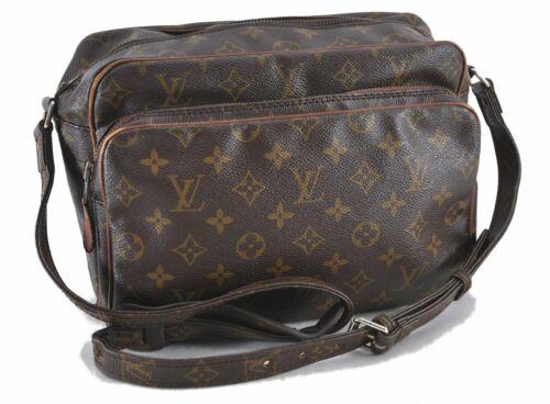Authentic Louis Vuitton Monogram Nile Shoulder Cross: This item qualifies for FREE DOMESTIC SHIPPING to customers in the USA Brand: Louis Vuitton Type: Shoulder Bag Bag Length: 10.4inches (26.5cm) Department: Women Bag Height: 8.1inches (20.5cm) Material