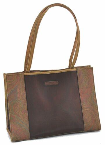 Authentic ETRO Tote Bag Nylon Mesh Brown Green: This item qualifies for FREE DOMESTIC SHIPPING to customers in the USA Brand: ETRO Style: Tote Bag Country/Region of Manufacture: Italy Type: Tote Bag Bag Length: 10.2inches (26cm) Department: Women B