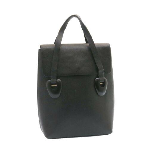 Authentic GUCCI Leather Hand Bag Black: This item qualifies for FREE DOMESTIC SHIPPING to customers in the USA Brand: GUCCI Style: Hand Bag Material: Leather Color: Black Size: See Description Bag Height: 12.6inch(Approx) / 32cm(Approx) Bag