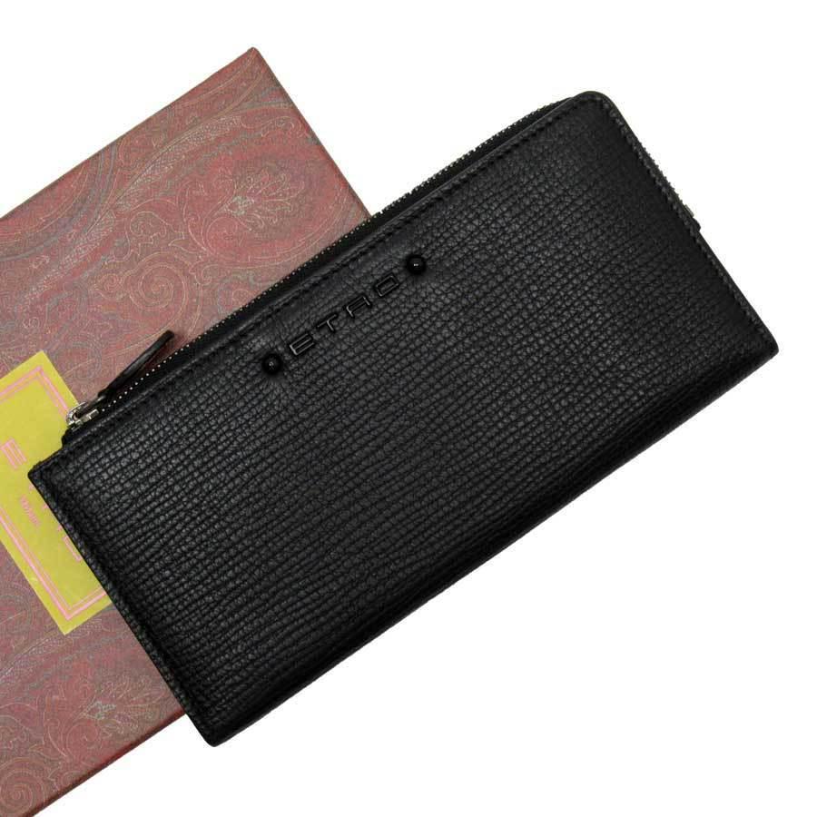 Authentic Etro Bi-Fold Wallet Black Red White Leather: This item qualifies for FREE DOMESTIC SHIPPING to customers in the USA Brand: Etro Type: Long wallet (bi-fold) Accessories: Box, Dust bag Condition: Used (very good) Color: Black, Red color, White Mat