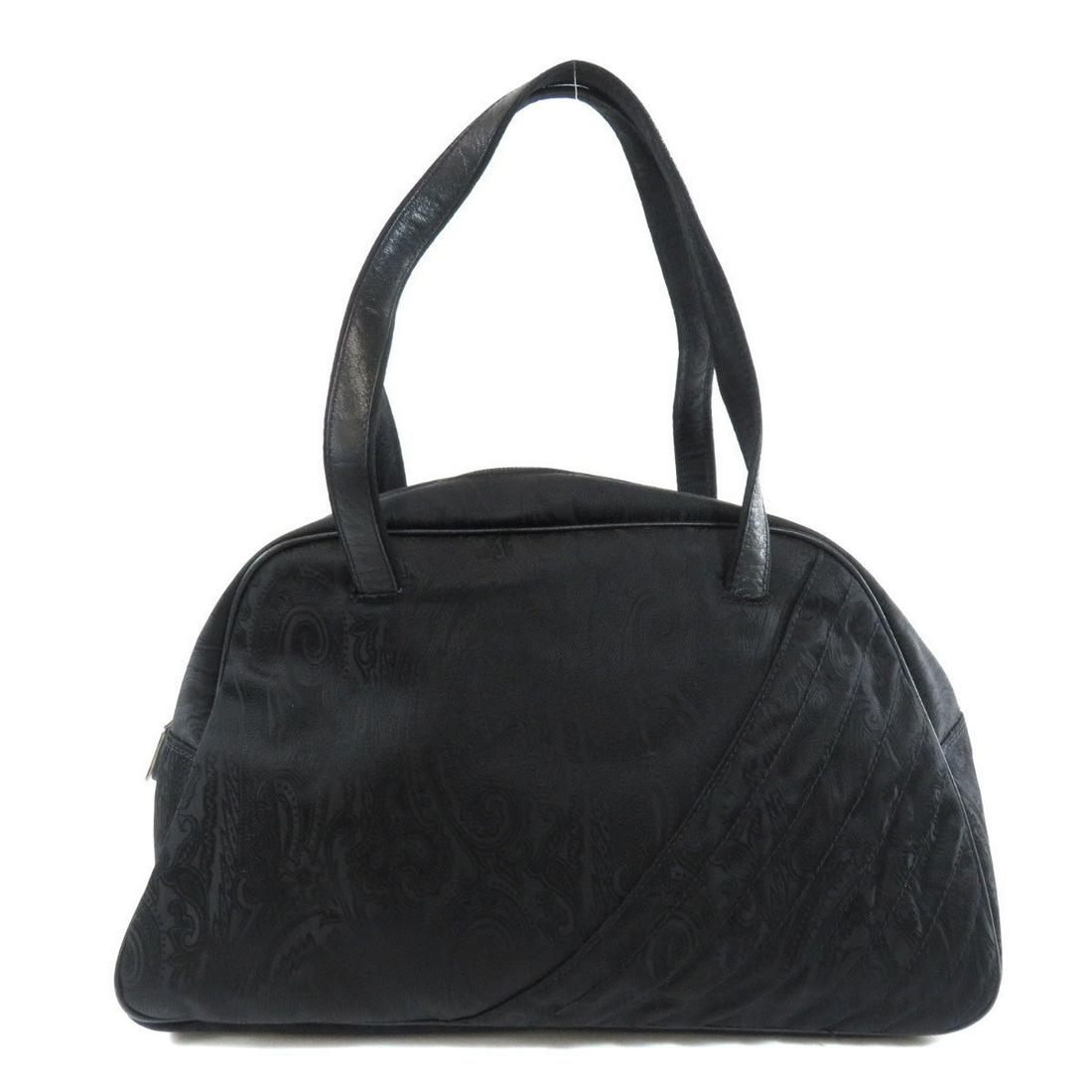 Authentic Etro Paisley Handbag Nylon Ladies: This item qualifies for FREE DOMESTIC SHIPPING to customers in the USA Brand: Etro Type: Handbag Gender: Women Condition: Used (very good) Color: Black Material: Nylon Size (HxWxD): 20cm x 35cm x 11cm