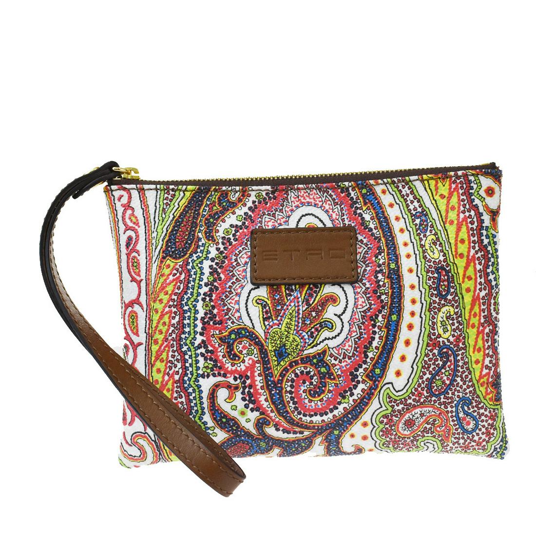 Authentic Etro Paisley Leather,PVC Wash Bag Brown: This item qualifies for FREE DOMESTIC SHIPPING to customers in the USA Brand: Etro Type: Wash bag Accessories: None Condition: Used (very good) Model: Paisley Color: Brown Style: Casual Material: Leat