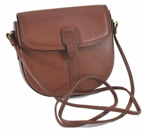 Authentic Burberrys Leather Shoulder Cross Body Bag: This item qualifies for FREE DOMESTIC SHIPPING to customers in the USA Brand: Burberrys Bag Length: 7.5inches (19cm) Bag Height: 6.7inches (17cm) Bag Depth: 1inches (2.5cm) Strap Drop: 25inches (63.5c