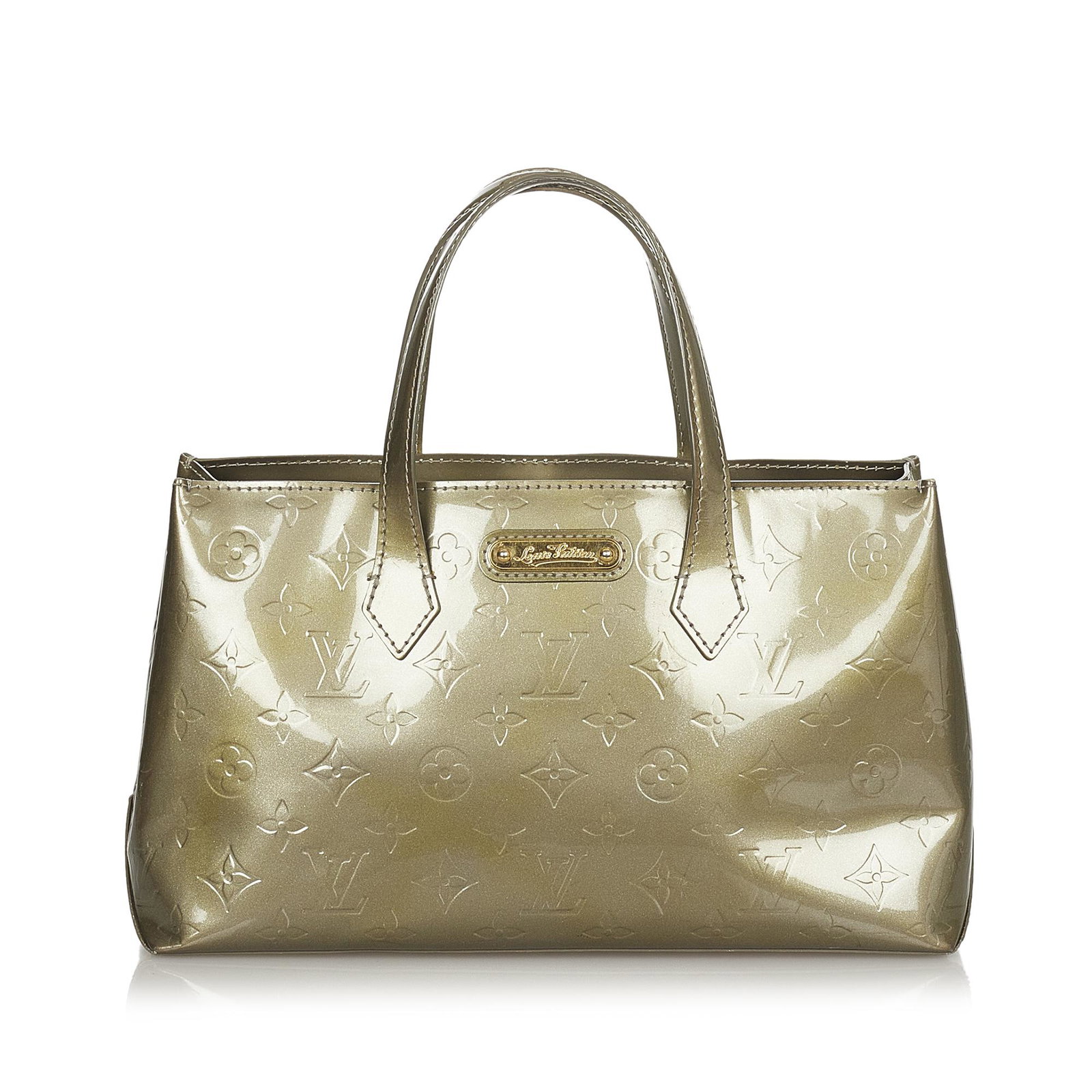 Louis Vuitton Vernis Wilshire PM: Louis Vuitton Vernis Wilshire PM The Wilshire PM features a vernis leather body flat handles a top lobster claw closure and an interior zip pocket. Brand: Louis Vuitton Model: Vernis Wilshire PM Origi