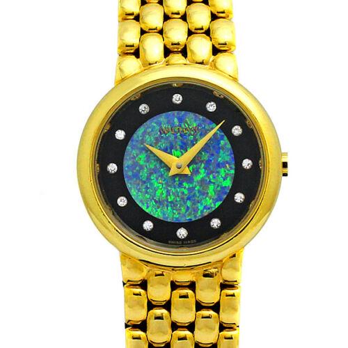 WALTHAM Ladies Watch K18YG / Opal / Onyx / 12P Diamond: WALTHAM Ladies Watch K18YG / Opal / Onyx / 12P Diamond Quartz From Japan Type: Wristwatch Brand: Waltham Department: Women The BIDHAUS Guarantee: Photos descriptions and estimates were prepared with t
