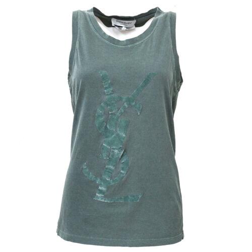 Yves Saint Laurent Vintage Sleeveless Tops Shirt Gray: Yves Saint Laurent Vintage Sleeveless Tops Shirt Gray #S Size: #S Outer Shell Material: 100% Cotton Color: Gray Brand: Yves Saint Laurent Country/Region of Manufacture: Italy Type: Tops Department: Wo