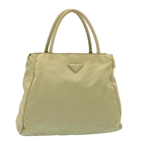 PRADA Hand Bag Nylon Beige: PRADA Hand Bag Nylon Beige Brand: PRADA Department: Women Style: Hand Bag Size (Mens): See Description Material: Nylon Size (Womens): See Description Color: Beige Country of Manufacture: Italy Size: S
