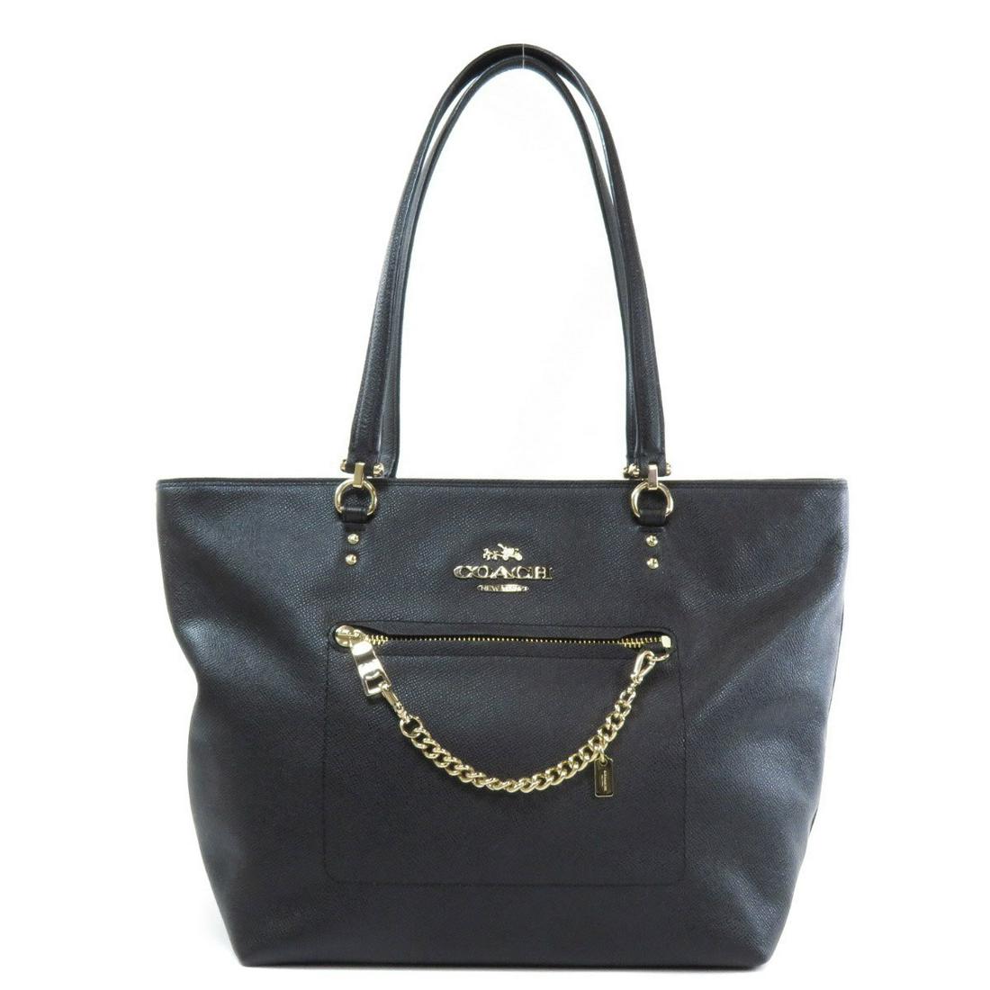 Coach 34817 Logotype Tote Bag Leather Ladies: Coach 34817 Logotype Tote Bag Leather LadiesBrand: Coach Type: Tote bag Gender: Women Condition: Used (very good) Material: Leather Color: Black Size (HxWxD): 26cm x 38.5cm x 15.5cm / 10.23'' x 15.15'