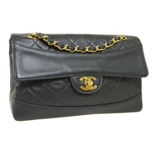 CHANEL Classic Flap Quilted Chain Shoulder Bag 1620898: CHANEL Classic Flap Quilted Chain Shoulder Bag 1620898 Purse Dark Green Size: Medium Pattern: Matelasse Accents: Quilted Features: Adjustable Strap Chain Strap Pockets Model: Chain Shoulder Bag Color: