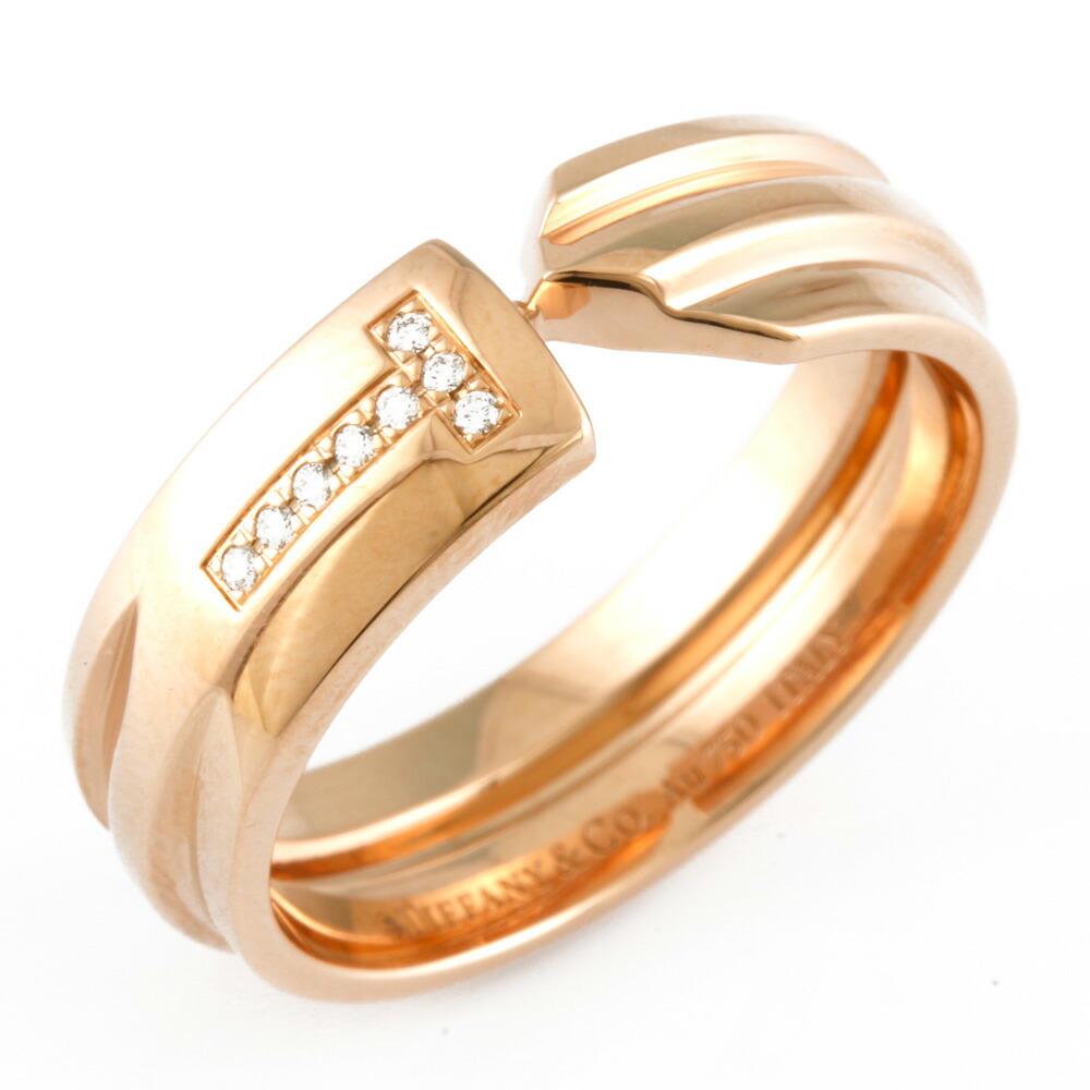 TIFFANY & Co. K18PG Ring No. 12 Diamond Modern Key Gold: TIFFANY & Co. K18PG Ring No. 12 Diamond Modern Key Gold Ladies K18 PinkBrand: Tiffany Gender: Women Condition: Used (like new) Material: Pink gold (18K) Color: Pink gold Width: 7mm / 0.28'' Stone: Dia