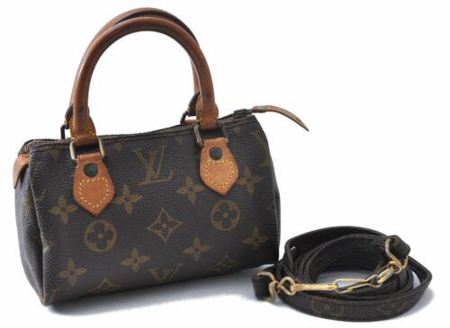 Louis Vuitton Monogram Mini Speedy Hand Bag Old Model: Louis Vuitton Monogram Mini Speedy Hand Bag Old Model LV Brand: Louis Vuitton Country/Region of Manufacture: France Bag Length: 6.5inches(16cm) Bag Height: 4.5inches(11cm) Bag Depth: 2.5inches(7cm) Ha