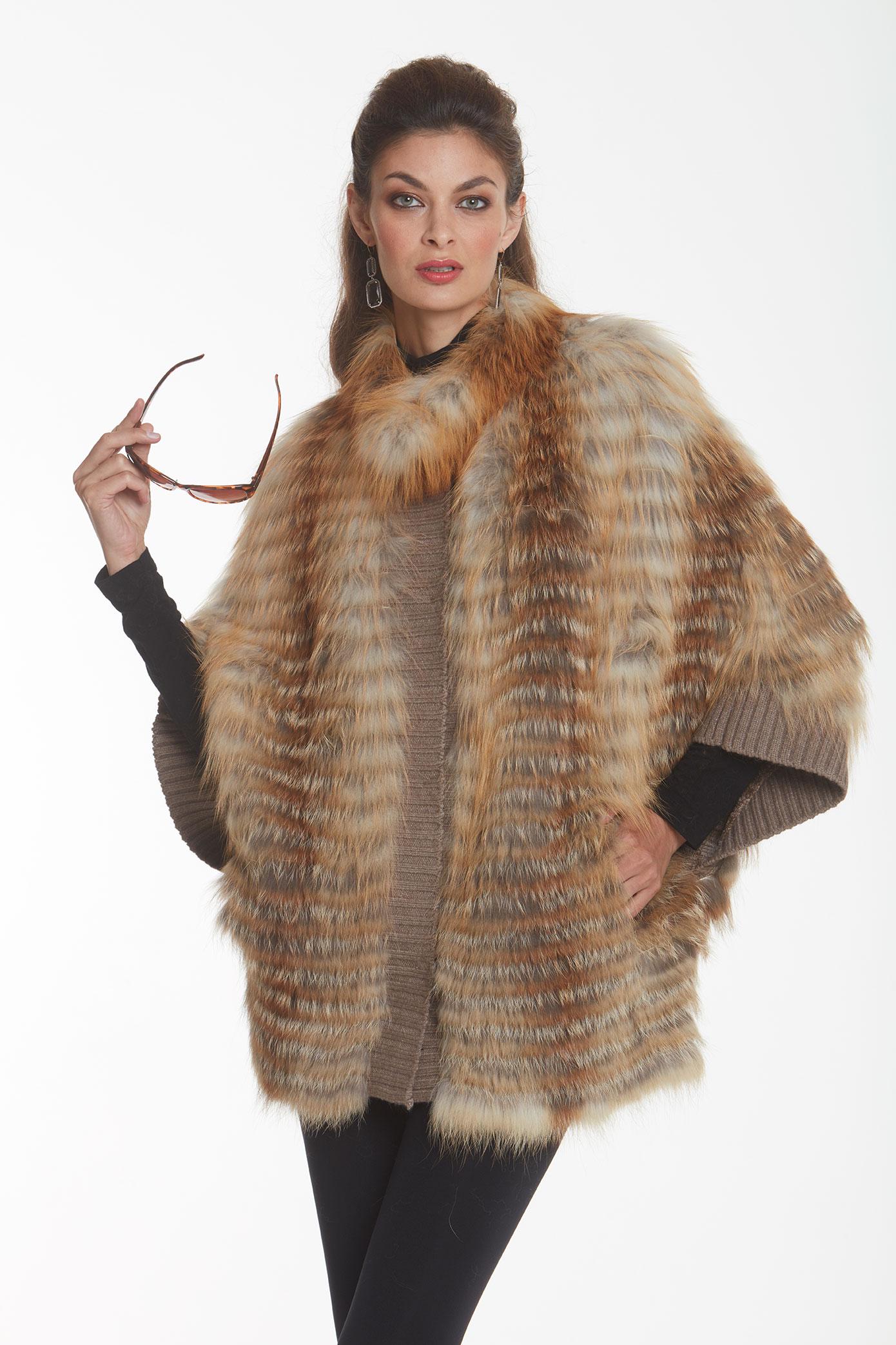 Red Fox Fur Sweater Plus Size: Red Fox Fur Sweater Plus Size Comments: in stock Ready for the day in your red fox sweater that is sporty yet elegant easy to wear and comfortable giving you the confidence that you look smashing ever