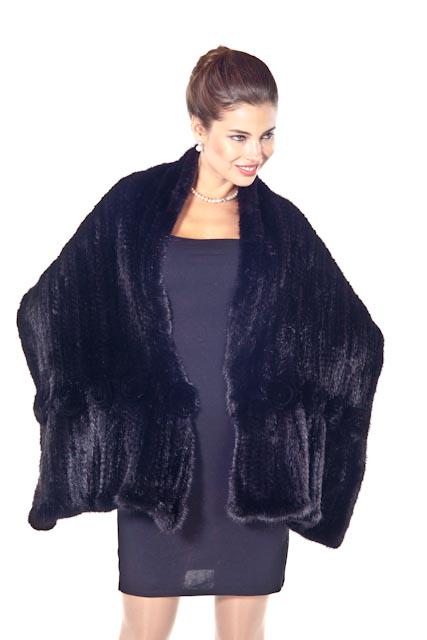 Mink Shawl Wrap: Mink Shawl Wrap Comments: in stock Add polish and sophistication to your special occasions with this fabulous knitted mink cape! Devastatingly feminine this comfortable knitted mink shawl is so easy t