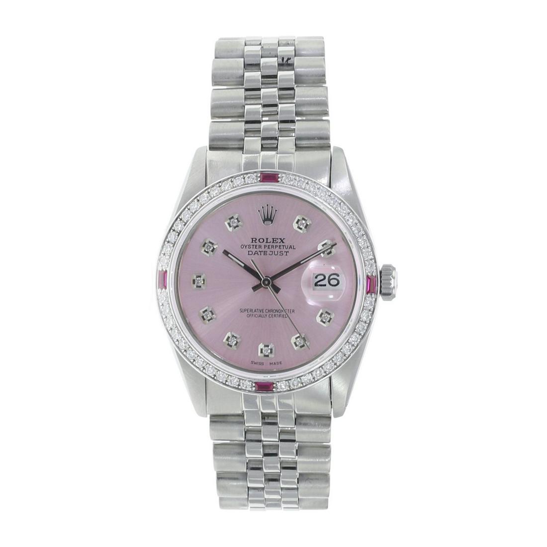 Rolex Datejust 36mm Jubilee: Rolex Datejust 36mm Jubilee Details Brand: Rolex Condition: Pre-owned Excellent Model: Datejust Specifications Case Diameter: 36mm Case Material: Stainless Steel Gender: Mens / Unisex D