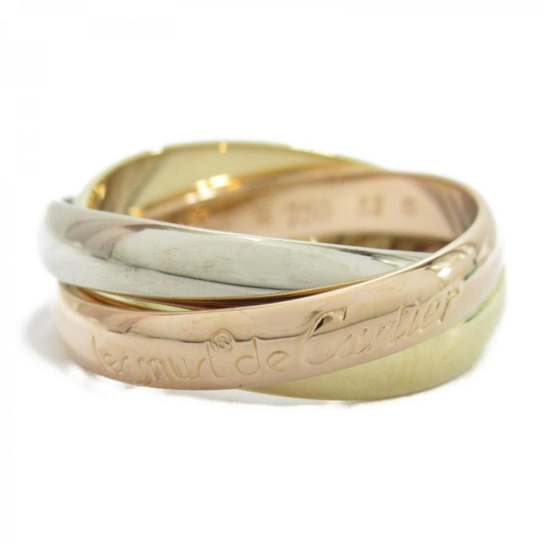 CARTIER Trinity ring 12(Gold): CARTIER Trinity ring 12(Gold) Brand: Cartier Model: CARTIER Trinity ring 12(Gold) Category: Women:Jewelry Color: Gold Dimensions: 12(Japan size)Ring widthï¼š7mm(7") The BIDHAUS Guarantee: All items