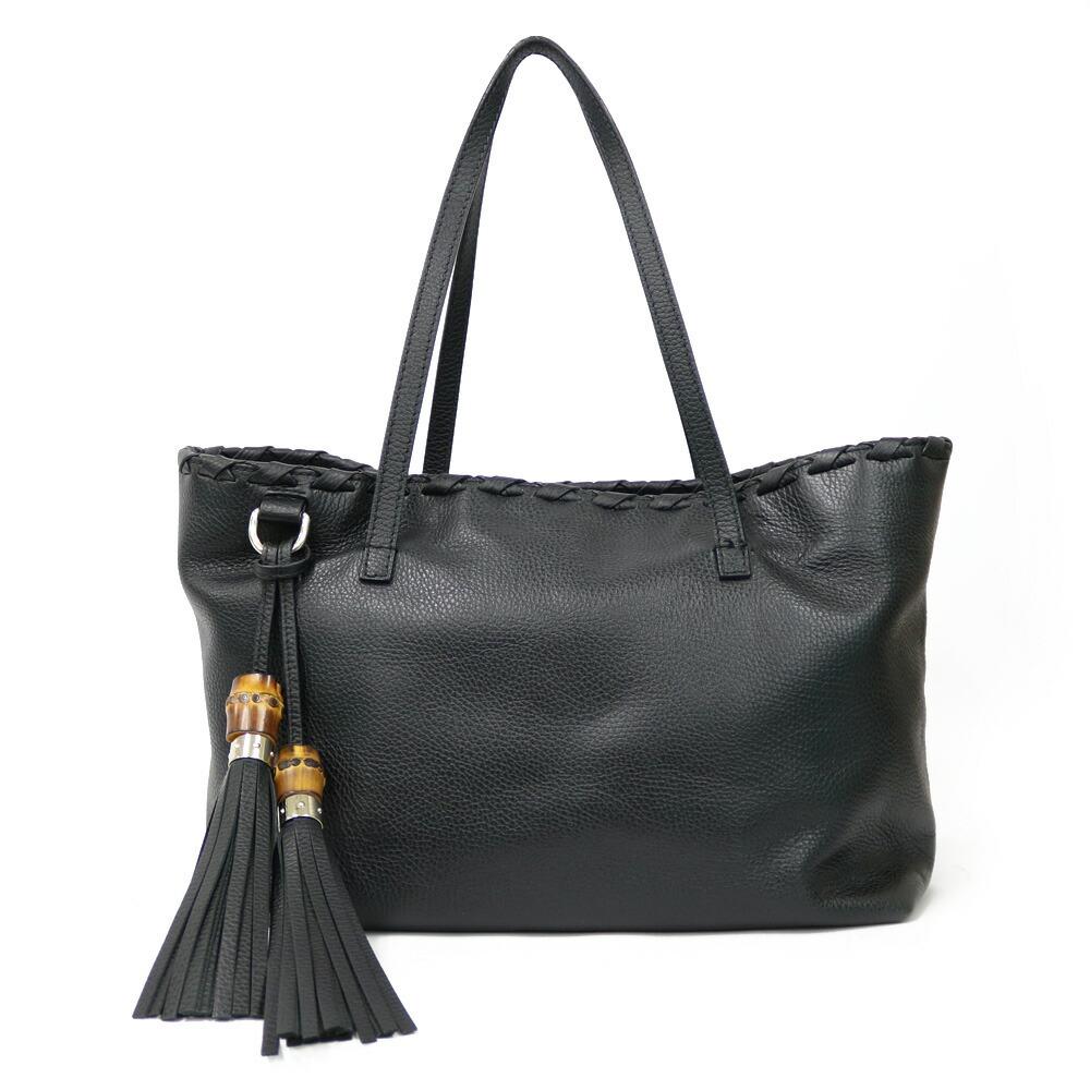 GUCCI Shoulder Bag Bamboo Tote Black Ladies: GUCCI Shoulder Bag Bamboo Tote Black LadiesBrand: Gucci Type: Tote bag Accessories: Dust bag Condition: Used (good) Color: Black Size (HxWxD): 26cm x 34cm x 15cm / 10.23'' x 13.38'' x 5.9'' Overall Sc