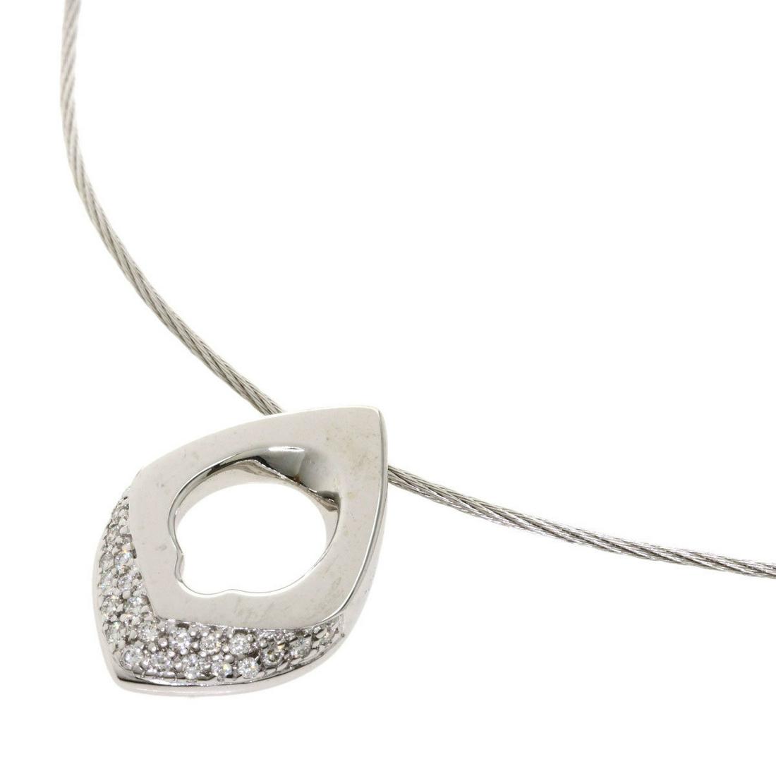 Charriol Diamond Necklace K18 White Gold Ladies: Charriol Diamond Necklace K18 White Gold LadiesBrand: Charriol Gender: Women Condition: Used (very good) Material: White gold (18K) Color: White gold Overall Scratches: Insignificant Damage Ranking: O