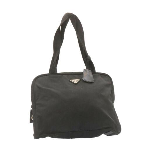 PRADA Tote Bag Nylon Black: PRADA Tote Bag Nylon Black Brand: PRADA Style: Tote Bag Material: Nylon Color: Black Size: See Description Bag Height: 9.4inch(Approx) / 24cm(Approx) Bag Depth: 4.3inch(Approx) / 11cm(Approx) Bag Leng