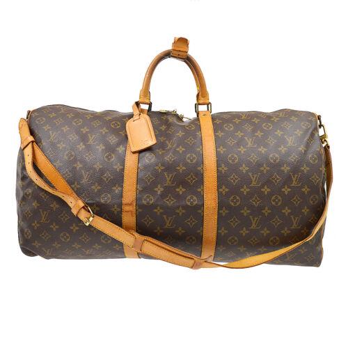 LOUIS VUITTON KEEPALL 60 BANDOULIERE 2WAY TRAVEL BAG: LOUIS VUITTON KEEPALL 60 BANDOULIERE 2WAY TRAVEL BAG PURSE M41412 VI1911 Size: Extra Large Model: Louis Vuitton Keepall Bandouliere 60 Country/Region of Manufacture: France Department: Women Style: Tr