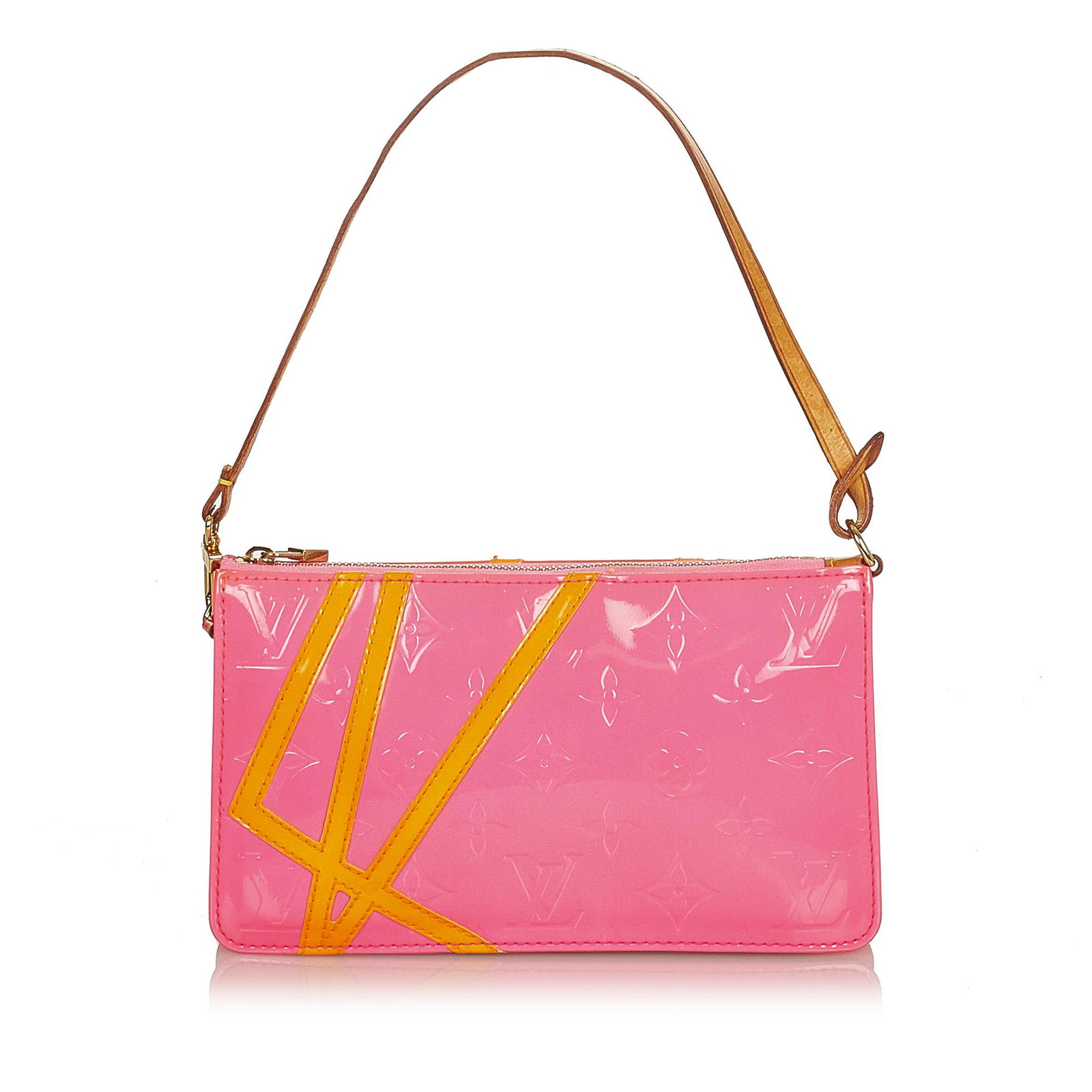 Louis Vuitton Monogram Vernis Robert Wilson Lexington: Louis Vuitton Monogram Vernis Robert Wilson Lexington Pochette The Lexington Pochette features a vernis leather body top zip closure and a removable vachetta leather strap. Brand: Louis Vuitton Model: