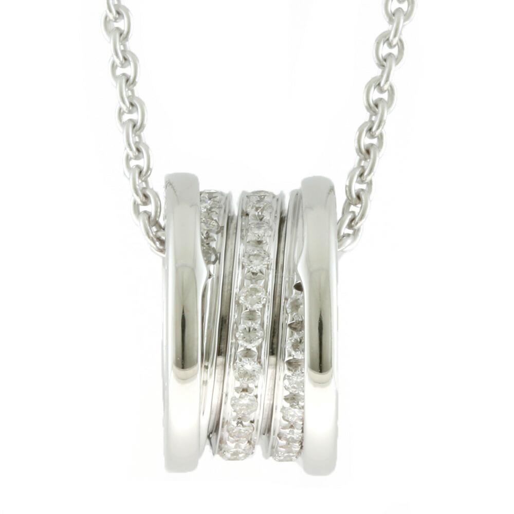 BVLGARI K18WG Necklace B-zero.1 B-zero One Diamond: BVLGARI K18WG Necklace B-zero.1 B-zero One Diamond Silver Ladies K18 White GoldBrand: Bvlgari Line: B.zero1 Gender: Women Condition: Used (like new) Material: White gold (18K) Color: White gold Neckla