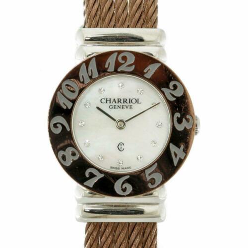 Charriol 028A Saint-Tropez Stainless Steel Brown Silver: Charriol 028A Saint-Tropez Stainless Steel Brown Silver Ladies Watch Brand: Charriol Type: Wristwatch Department: Womens The BIDHAUS Guarantee: All items in this auction are guaranteed authentic and c
