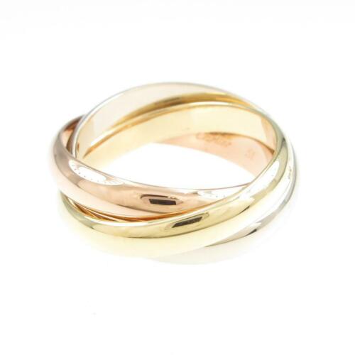 Cartier Trinity ring: Cartier Trinity ring Brand: Cartier Material: 750 Three color Gender: Ladies Size: 13.5 (JPN size) (53) Accessories: No Warranty Card ActualSize: W : 7.4mm estimation length of 1 pcs : 3.5mm The BIDHA
