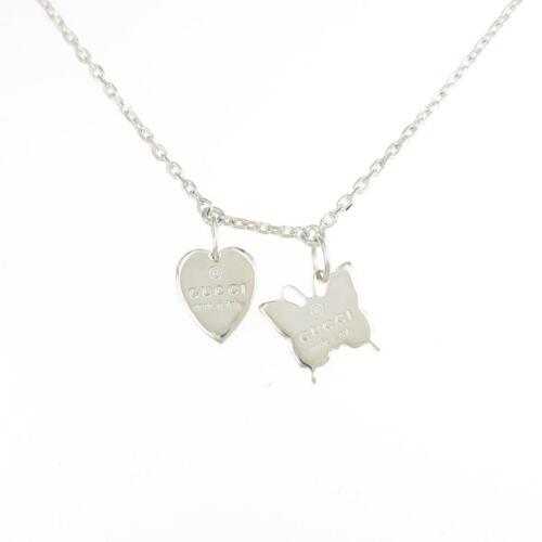Gucci heart shop butterfly necklace