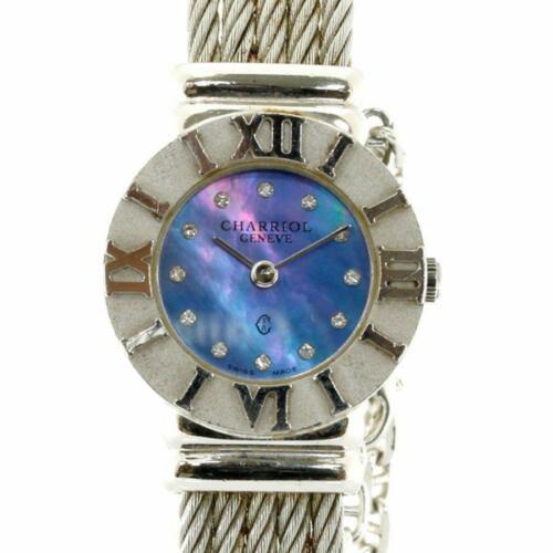Charriol 028S Saint-Tropez Silver 925 Stainless Silver: Charriol 028S Saint-Tropez Silver 925 Stainless Silver Blue Ladies Watch Brand: Charriol Type: Wristwatch Department: Womens The BIDHAUS Guarantee: All items in this auction are guaranteed authentic a