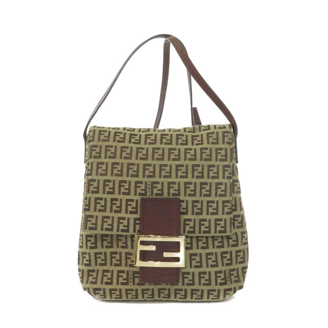 Fendi Zucchino Shoulder Bag Canvas Ladies: Fendi Zucchino Shoulder Bag Canvas LadiesBrand: Fendi Line: Zucchino Model: Zucchino Type: Shoulder bag Gender: Women Accessories: None Condition: Used (very good) Material: Canvas Color: Beige Size (