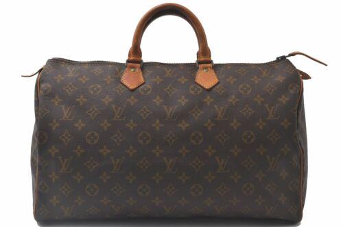 Louis Vuitton Monogram Speedy 40 Hand Bag Old Model LV: Louis Vuitton Monogram Speedy 40 Hand Bag Old Model LV Brand: Louis Vuitton Exterior Material: Monogram Canvas Style: Hand Bag Department: Women Exterior Color: Brown Bag Height: 10inches(25cm) Bag De