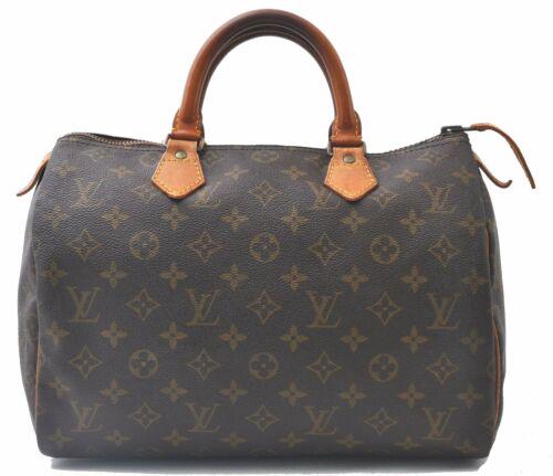 Louis Vuitton Monogram Speedy 30 Hand Bag Old Model: Louis Vuitton Monogram Speedy 30 Hand Bag Old Model Junk LV Brand: Louis Vuitton Exterior Material: Monogram Canvas Style: Hand Bag Department: Women Exterior Color: Brown Bag Height: 9inches(23cm) Ba