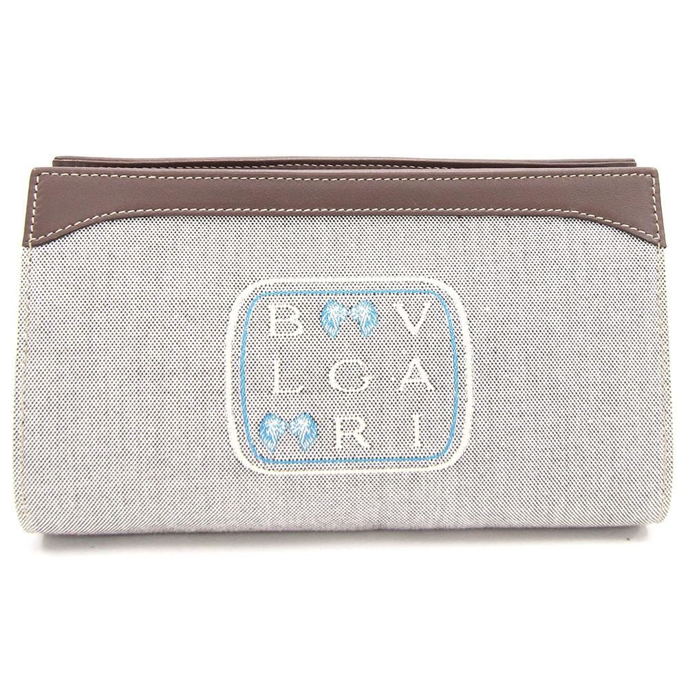 Bvlgari Makeup Pouch Lionni Gray Brown Canvas Leather: Bvlgari Makeup Pouch Lionni Gray Brown Canvas Leather Ladies HolderBrand: Bvlgari Type: Wash bag Condition: Used (like new) Material: Canvas, Leather Color: Brown, Gray Size (HxWxD): 11cm x 18cm x 7cm