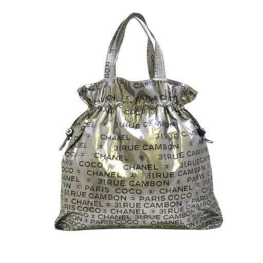 Chanel Women Handbags Deauville Grey Leather For Sale at 1stDibs